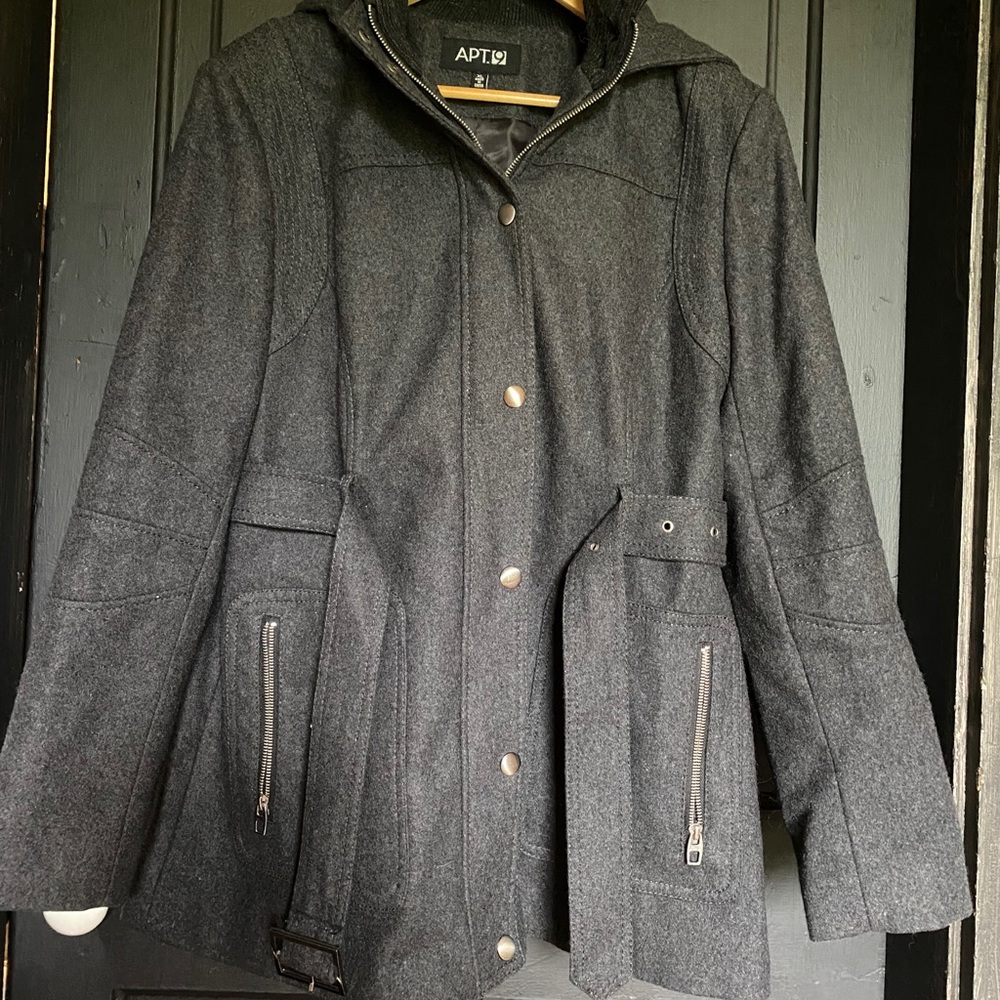 Apt.9 Wool Zippered Coat